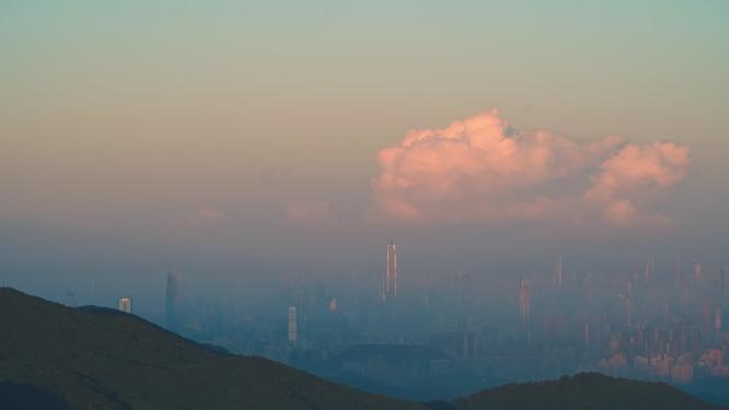 深圳山城风起云涌云延时