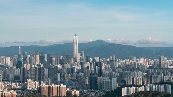 深圳城市风光地标建筑延时