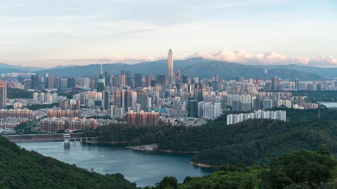 深圳城市风光地标建筑延时