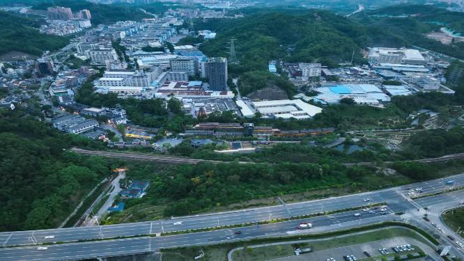 甘坑客家小镇航拍延时