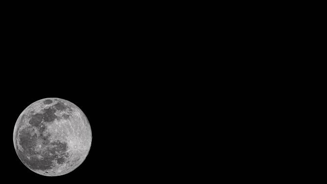超大月球移动长镜头实拍