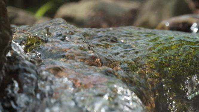 山泉水瀑布小溪实拍镜头