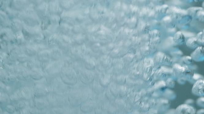 水泡气泡呼吸溺水游泳空镜头