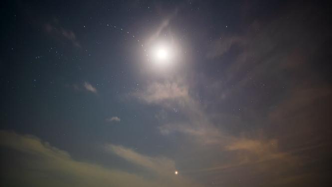 星空银河广角延时实拍镜头