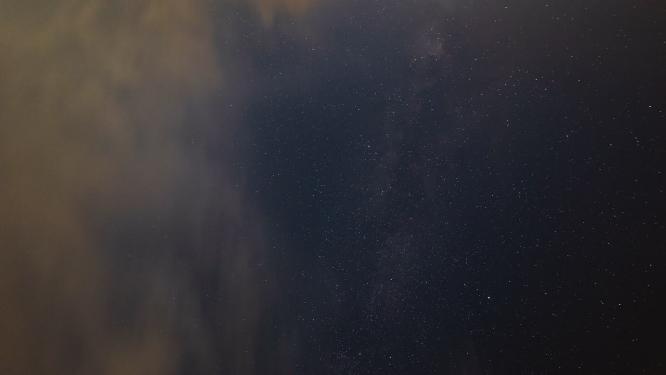 浩瀚星空银河延时实拍镜头