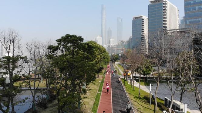 上海浦东陆家嘴滨江步道