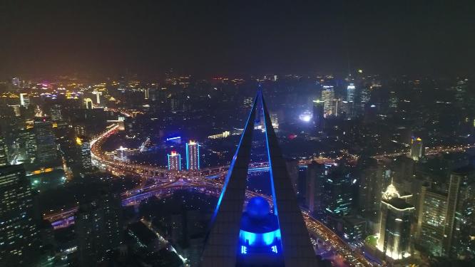 高楼大厦上海城市夜景