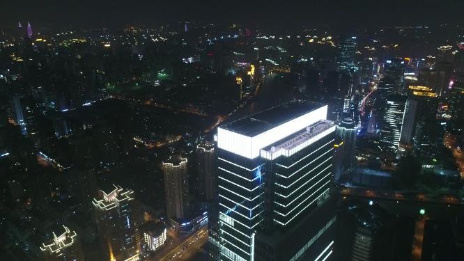 高楼大厦上海城市夜景