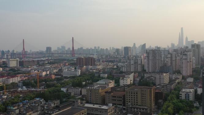 上海杨浦区城市全景