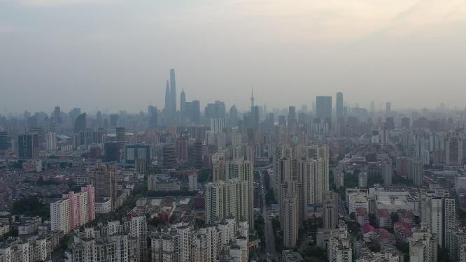 上海杨浦区城市全景