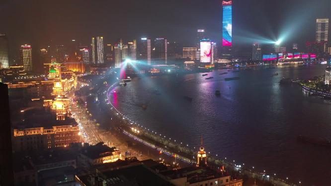 上海外滩陆家嘴灯光秀