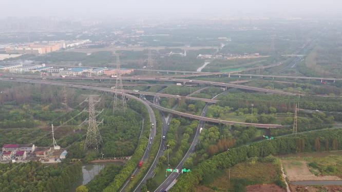 上海S2沪芦高速公路外环高速S1迎宾高速立交桥