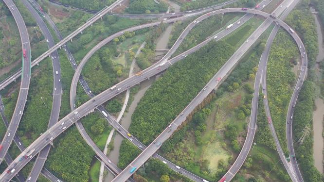 上海S2沪芦高速公路外环高速S1迎宾高速立交桥