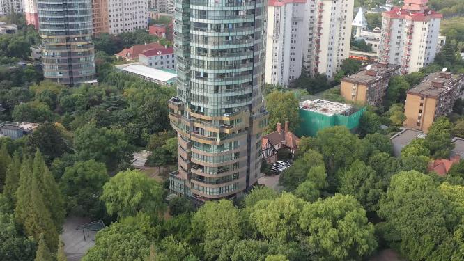 虹桥路地段美华村建筑景观