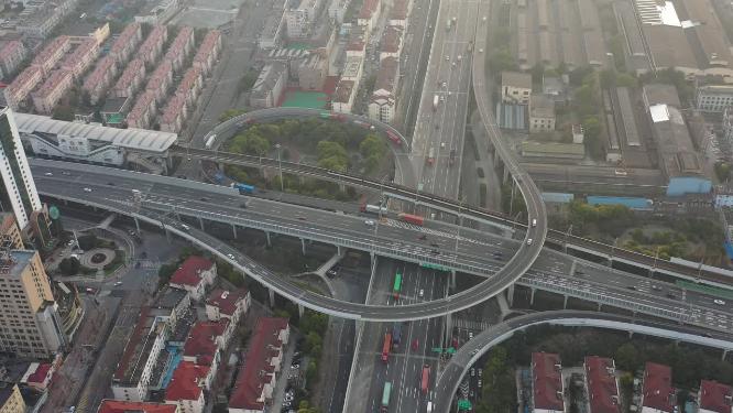逸仙高架路外环高速公路立交桥