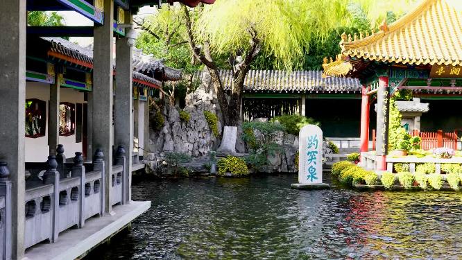 4K实拍泉城济南趵突泉景区济南旅游视频