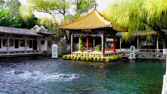 4K实拍泉城济南趵突泉景区济南旅游视频