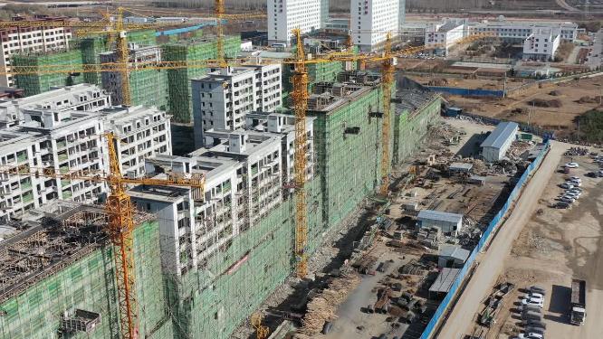 建筑工地楼盘施工