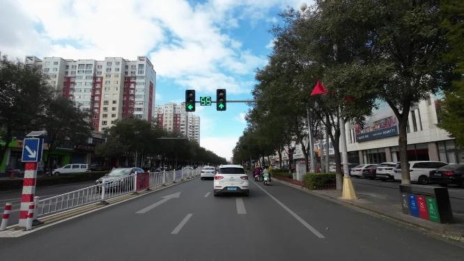 城市道路开车第一视角  记录仪视角