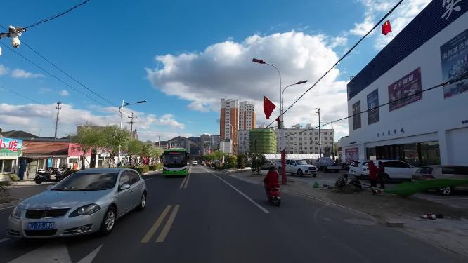 城市道路开车第一视角  记录仪视角