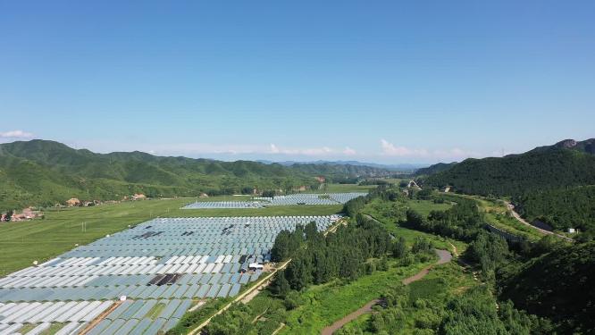 航拍新农村  乡村振兴   绿水青山