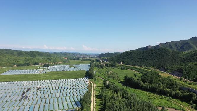 航拍新农村  乡村振兴   绿水青山