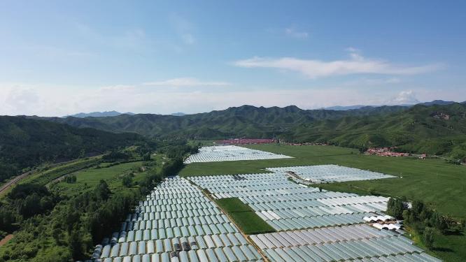 航拍新农村  乡村振兴   绿水青山