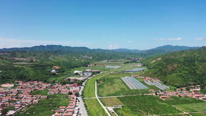 航拍新农村  乡村振兴   绿水青山
