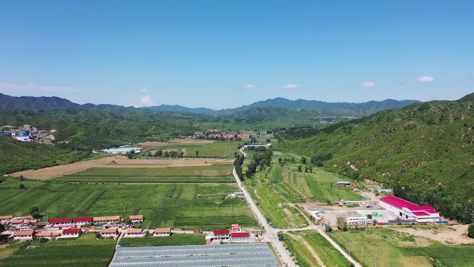 航拍新农村  乡村振兴   绿水青山
