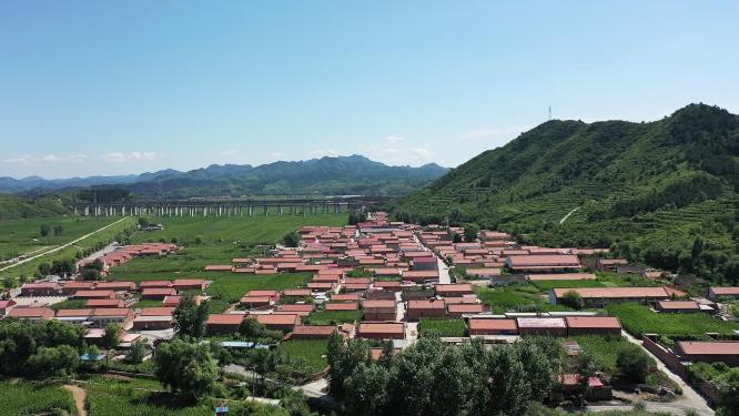 航拍新农村  乡村振兴   绿水青山