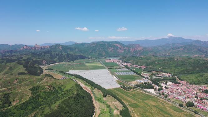 航拍乡村振兴农业产业
