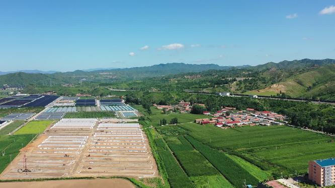 航拍新农村  乡村振兴   绿水青山