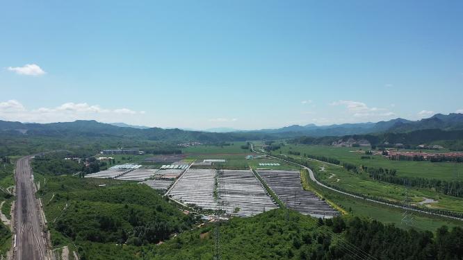 航拍新农村  乡村振兴   绿水青山