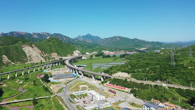 航拍新农村  乡村振兴   绿水青山
