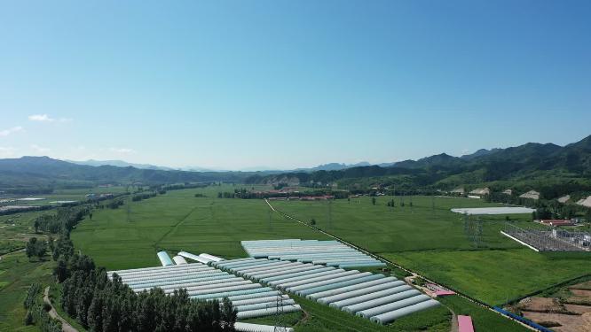航拍新农村  乡村振兴   绿水青山