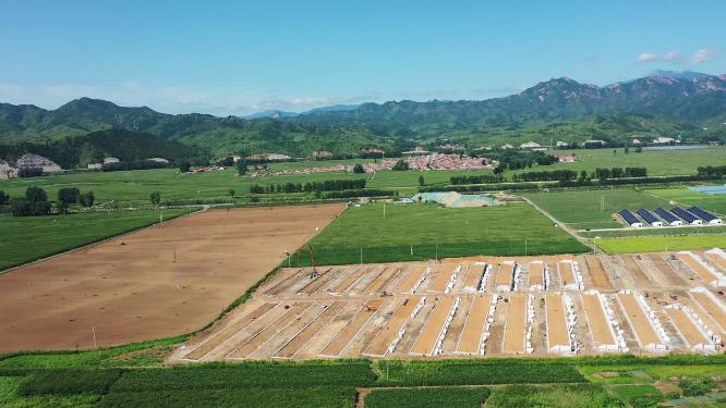 航拍新农村  乡村振兴   绿水青山