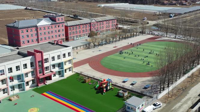学校操场航拍