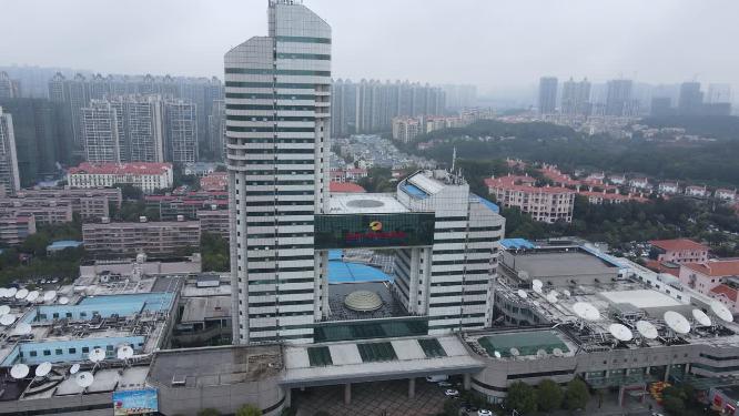 4k长沙世界之窗湖南卫视航拍素材