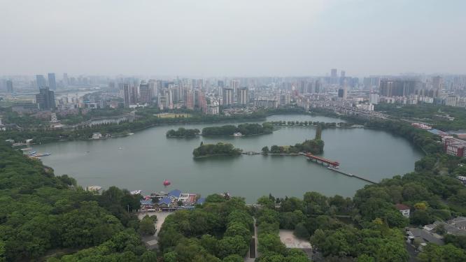 湖南长沙烈士公园航拍