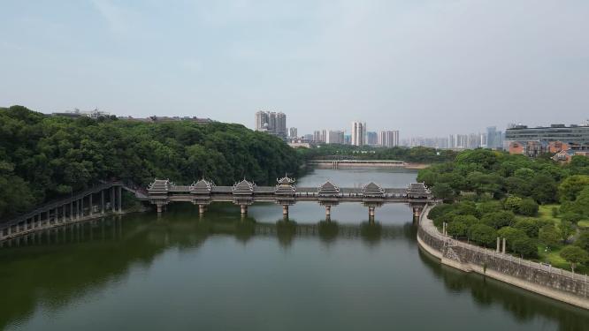 湖南长沙烈士公园航拍