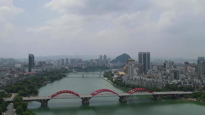 广西柳州城市建设航拍