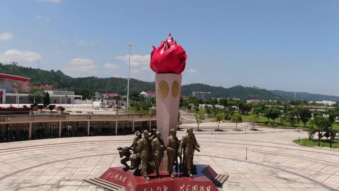 江西瑞金红色旅游景点航拍