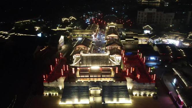 江西赣州城市夜景航拍