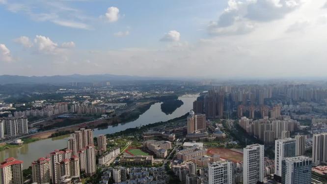 江西赣州城市建设航拍