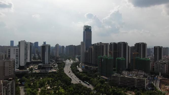 江西赣州城市建设航拍