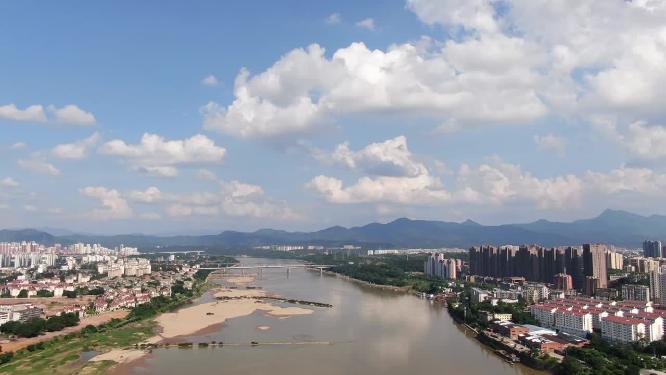 江西赣州城市风光地标建筑航拍