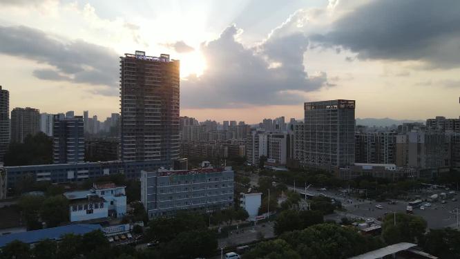 江西赣州城市风光航拍
