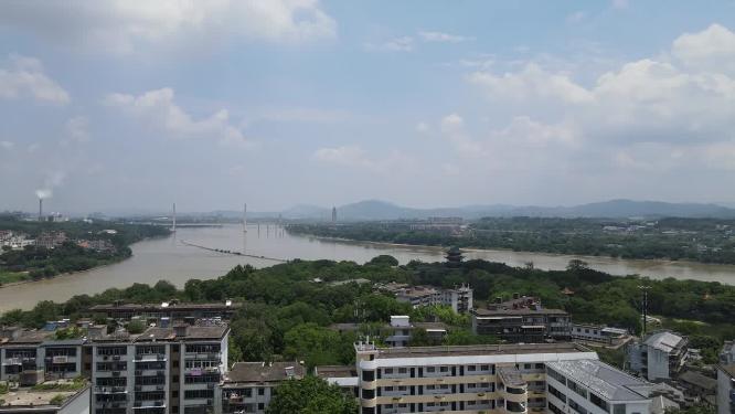江西赣州城市风光航拍