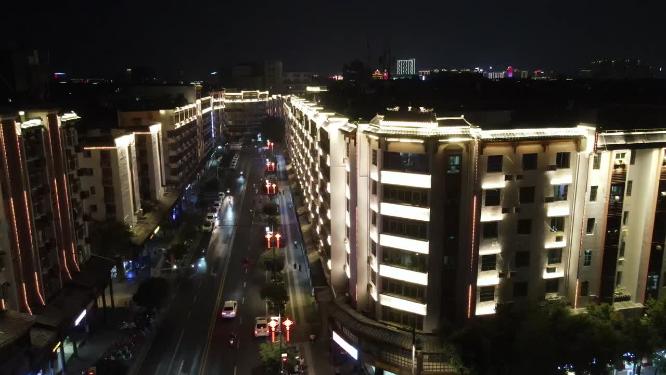 江西赣州江南宋城夜景航拍