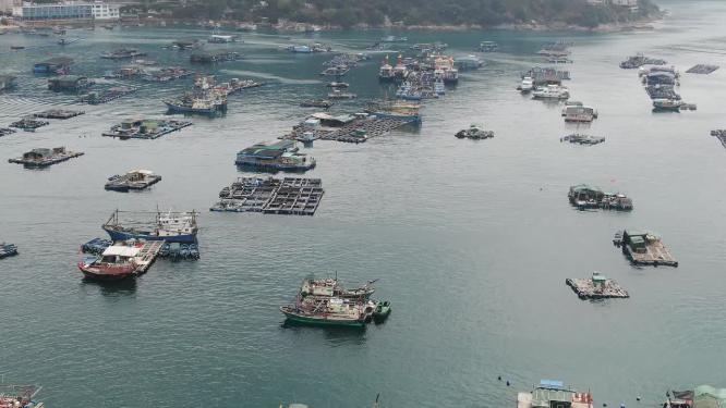 深圳杨梅坑度假村大海海浪航拍